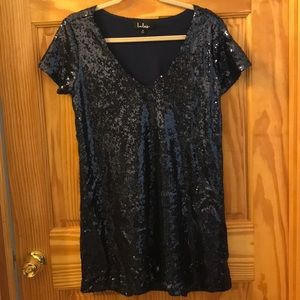Lulus Sequin Shift Dress